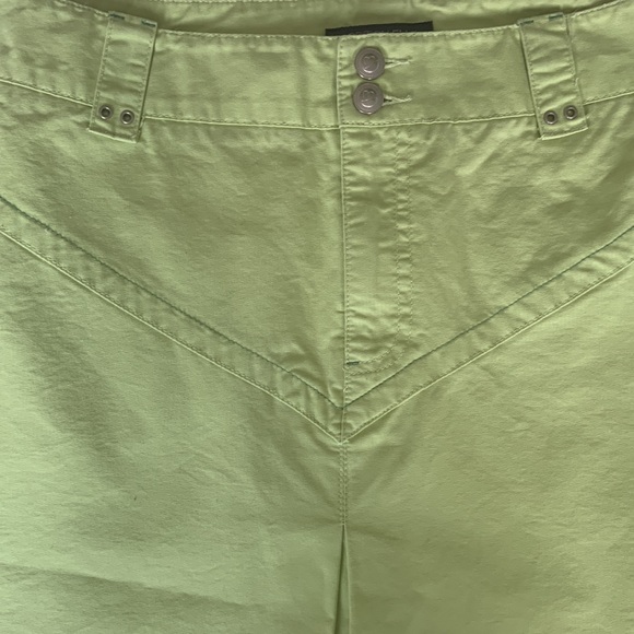 ADDITION ELLE LIGHT GREEN COTTON A-LINE SKIRT / SIZE 16 - Picture 2 of 7